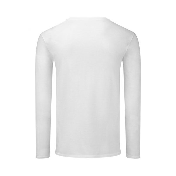 T-shirt blanc avec votre logo - Manche longue 100% coton