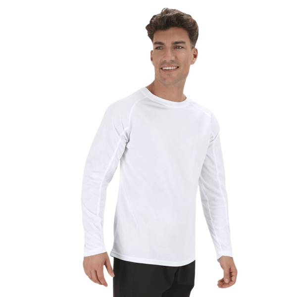 T-shirt publicitaire technique respirant à manche longue - 135g/m2