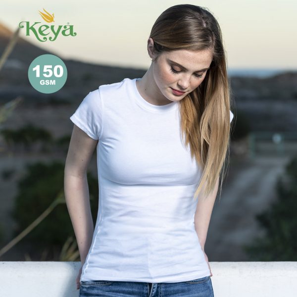 T-shirt publicitaire femme manches courtes 100% coton