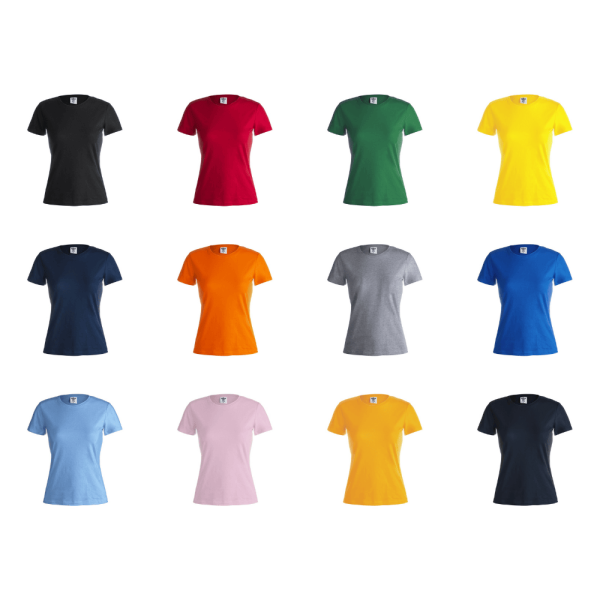 Tshirt femme manches courtes 100% coton – 150g/m2