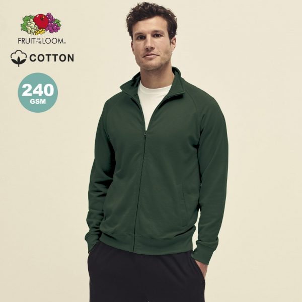 Veste sweat en coton avec votre logo - 240g/m2