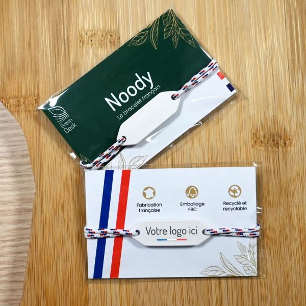 Bracelet français personnalisable avec un logo - Eco-conception