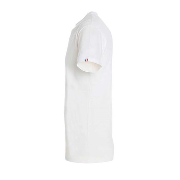 Tee-shirt en coton blanc personnalisé avec un logo - Made in France