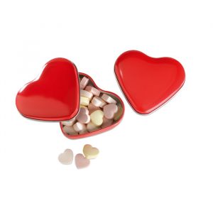 Boîte de bonbons personnalisable en forme de cœur - 24 grammes