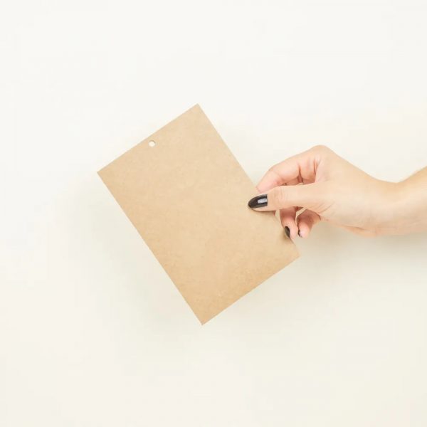 Porte-badge A6 biodégradable personnalisable avec un logo