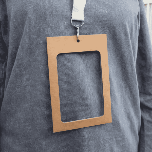 Porte badge A6 personnalisable avec Porte badge A6 double ouverture