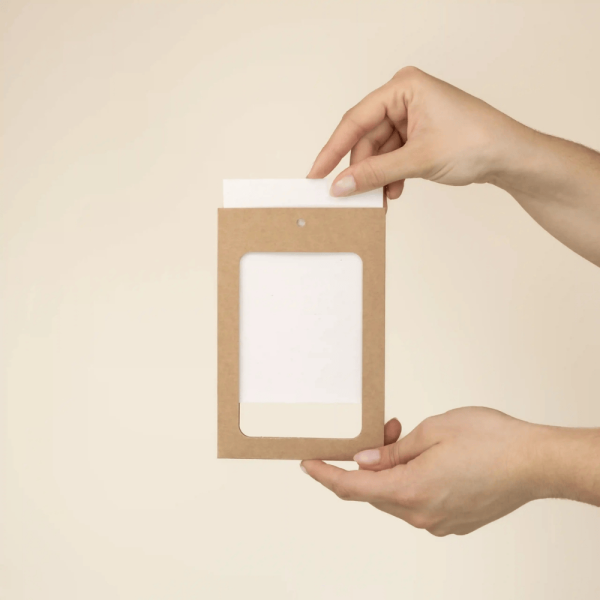 Porte badge A6 personnalisable avec Porte badge A6 double ouverture