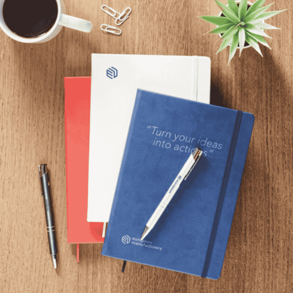 Carnet A5 publicitaire avec papier recyclé - 200 pages