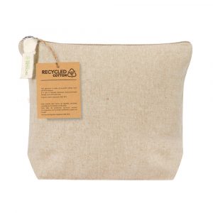 Trousse pochette en coton recyclé personnalisable