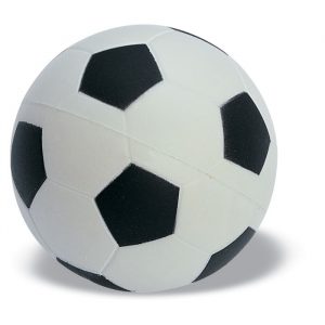 Balle anti stress personnalisable en forme de ballon de football
