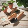 Set de 3 outils de jardinage personnalisés avec une pochette feutre
