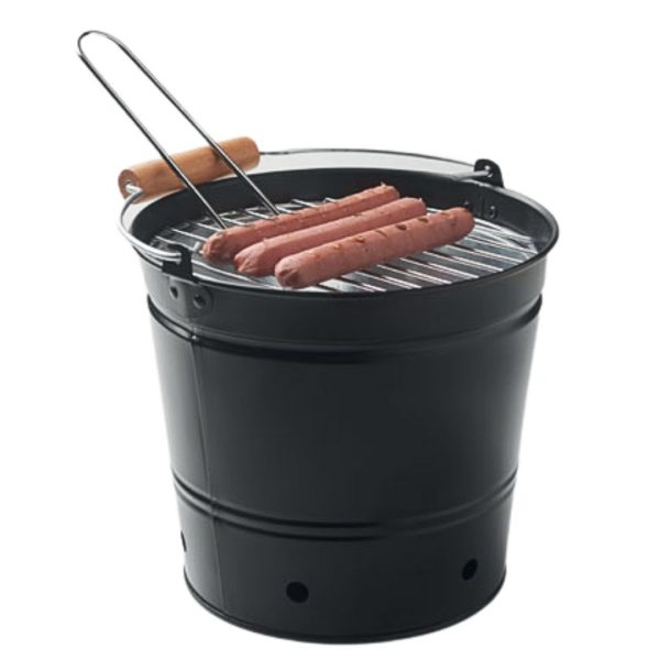 Barbecue portable personnalisé en fer avec grille en acier inox