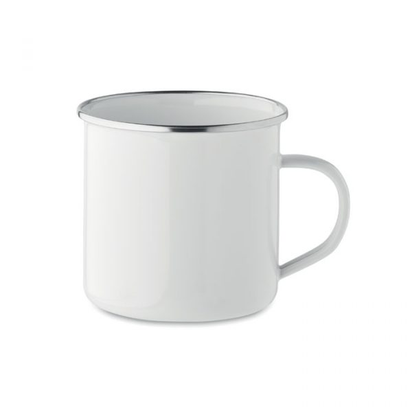 Mug vintage en métal personnalisable avec un logo - 500 ml