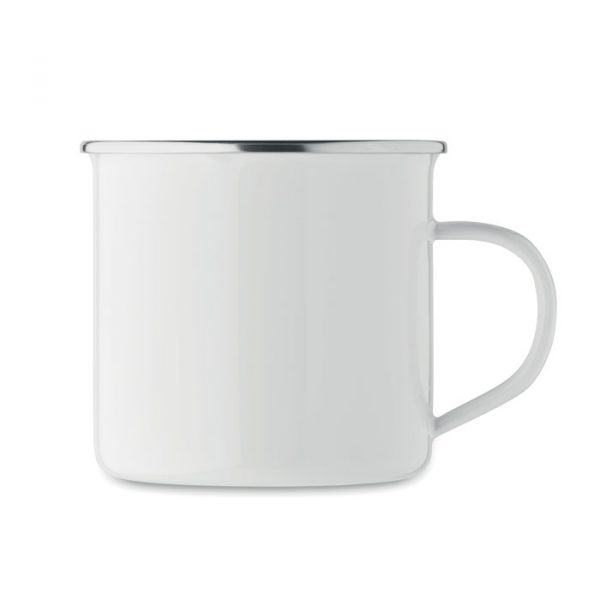 Mug vintage en métal personnalisable avec un logo - 500 ml