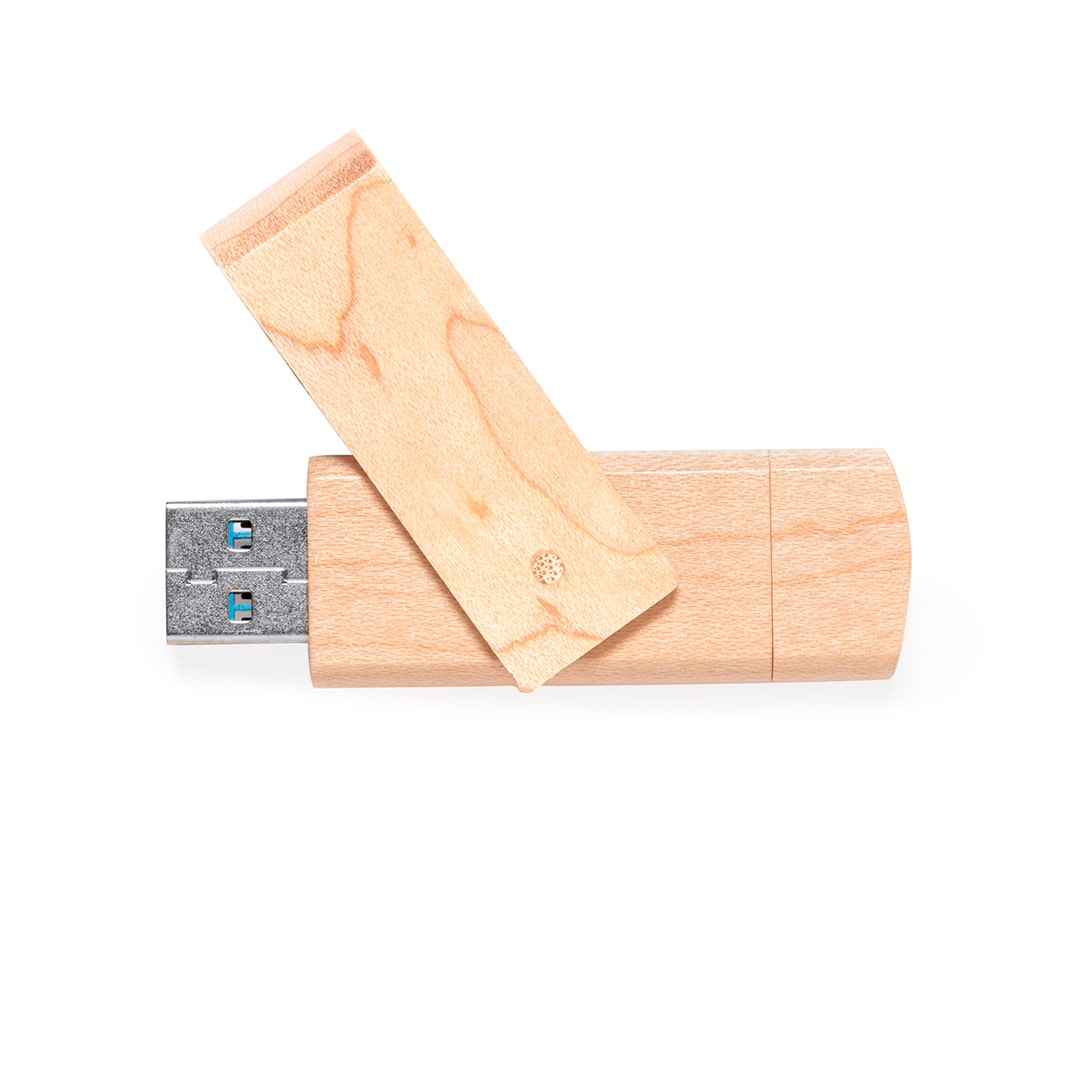 Clé type USB et type C en bois – 16 Go