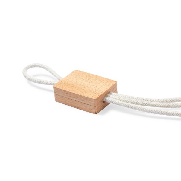 Câble de chargement personnalisable en bois et chanvre BIO