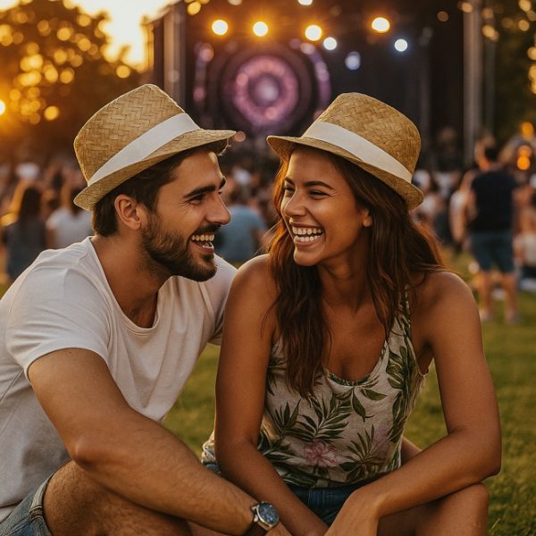 Chapeau de paille fabriqué en Europe