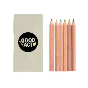 Set de 6 crayons pesonnalisable pour enfants