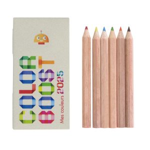 Set de 6 crayons pesonnalisable pour enfants