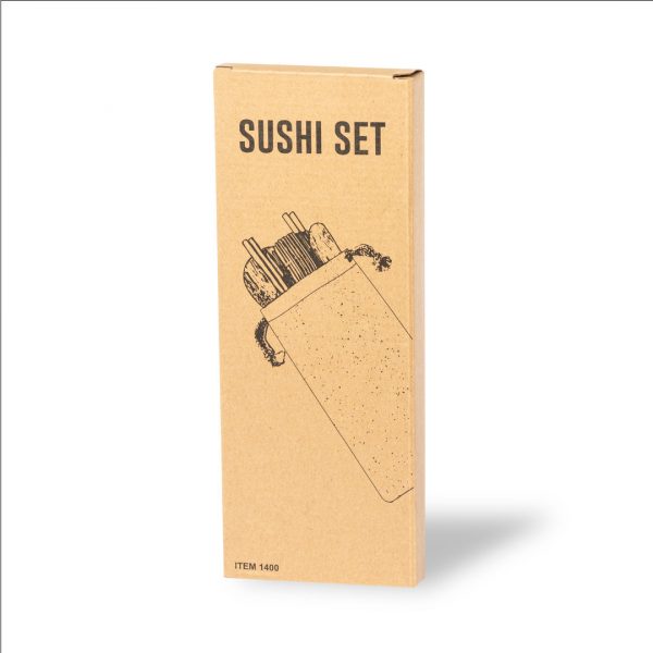 Kit à sushi en bambou personnalisable avec un logo