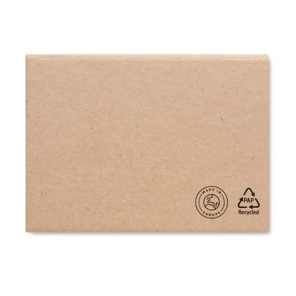 Bloc-notes adhésif en papier recyclé personnalisé