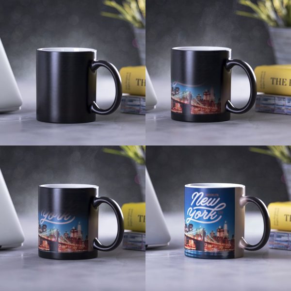 Mug thermoréactif personnalisé en céramique - 350 ml