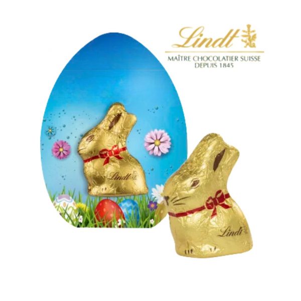 Mini lapin Lindt avec carte personnalisée - Made in Europe