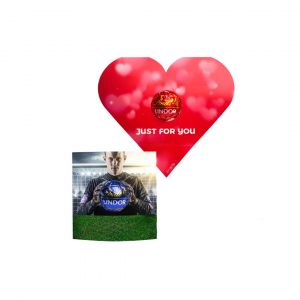 Carte personnalisée avec truffes au chocolat Lindt