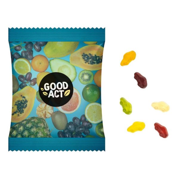 Sachets de bonbons publicitaire en gomme de fruits