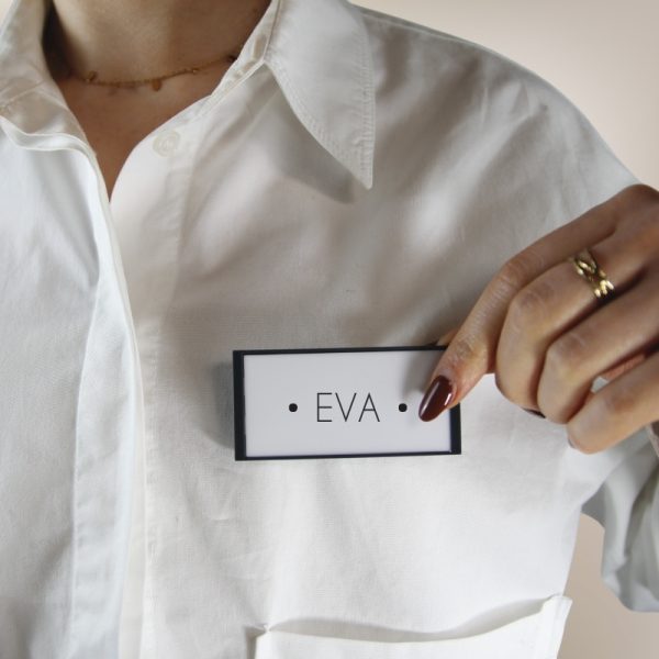 Badge nominatif magnétique