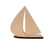 Trophée personnalisé bateau en bois – 10cm