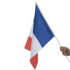 Drapeau français personnalisable avec un logo