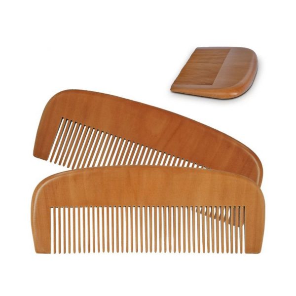 Peigne fin en bois personnalisable avec un logo