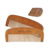 Peigne fin en bois personnalisable avec un logo