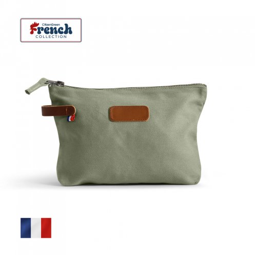 Trousse zippée vert