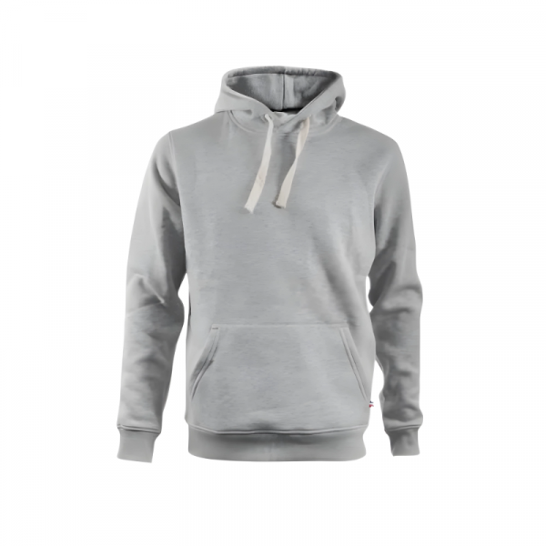 Sweat capuche personnalisé gris - Made in France