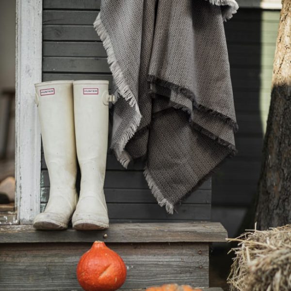 Plaid en coton recyclé personnalisable - Made in UE - 320 gr/m²