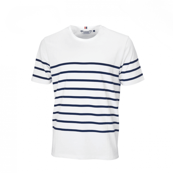 T-shirt marinière personnalisée coton bio épais – 230 gr/m²