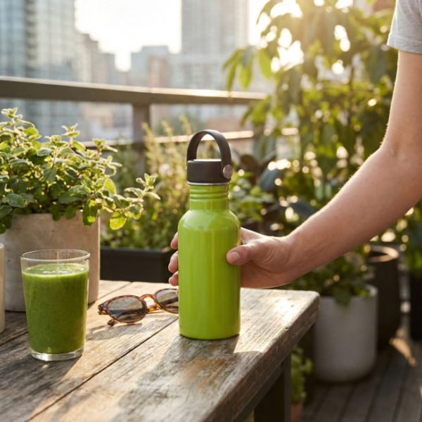 Gourde Made in UE personnalisée en aluminium recyclé - 600 ml
