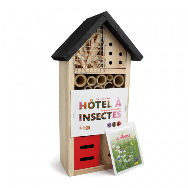 Hôtel publicitaire à insectes