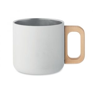 Mug à double paroi personnalisée en acier inoxydable recyclé