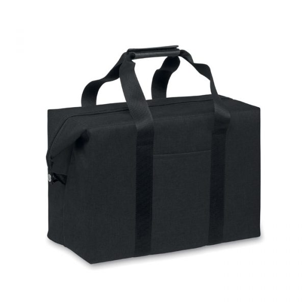 Grand sac isotherme noir personnalisé en RPET