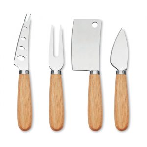 Set de 3 couteaux personnalisés à fromage de service