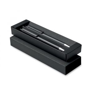 Set de 2 stylos personnalisés en aluminium recyclé