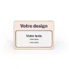 Badge en bois personnalisable