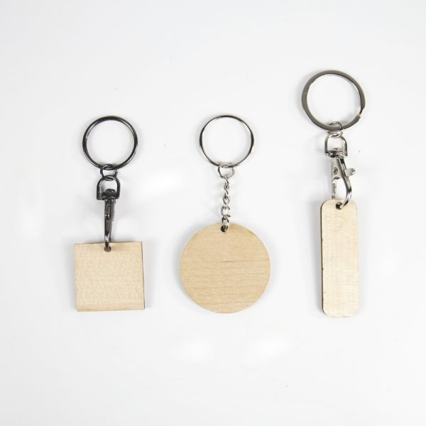 Porte clé en bois publicitaire