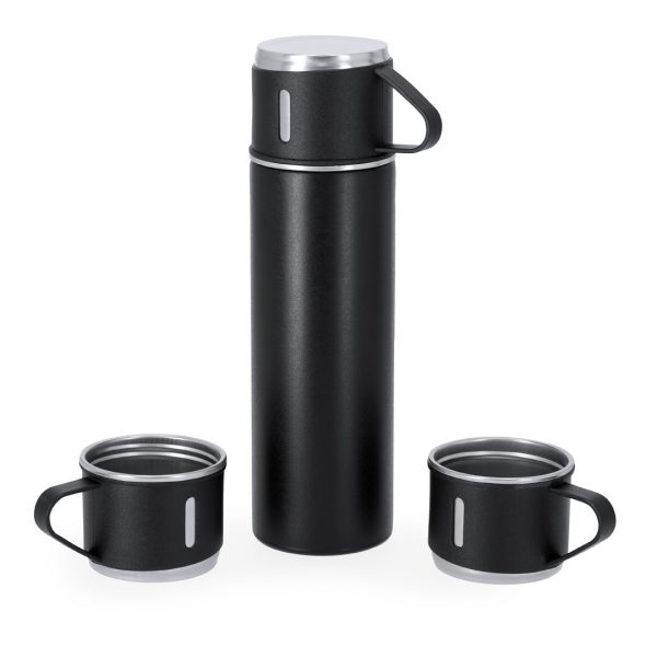 Gourde avec deux tasses à personnaliser