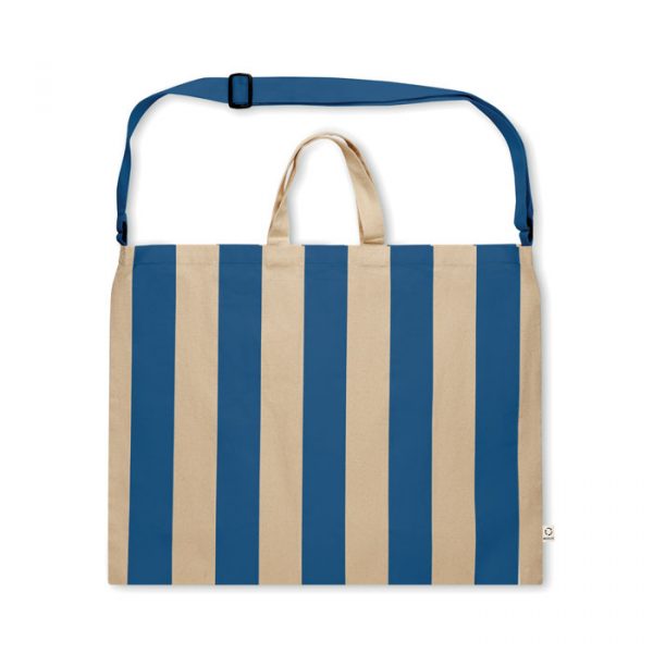 Grand sac de place rayé publicitaire