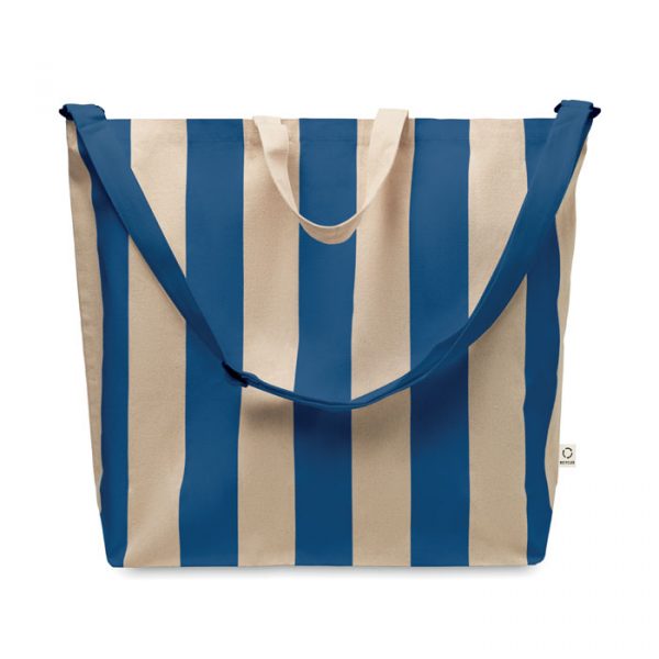 Grand sac de place rayé publicitaire