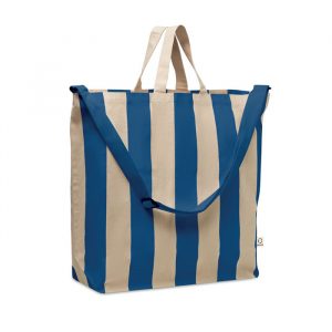 Grand sac de place rayé publicitaire